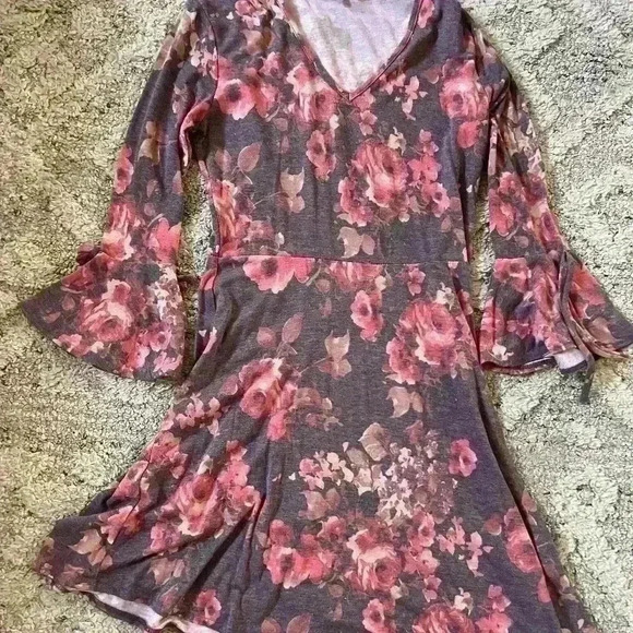 Altar’d State Floral Swing Dress for Fall - Picture 1 of 2